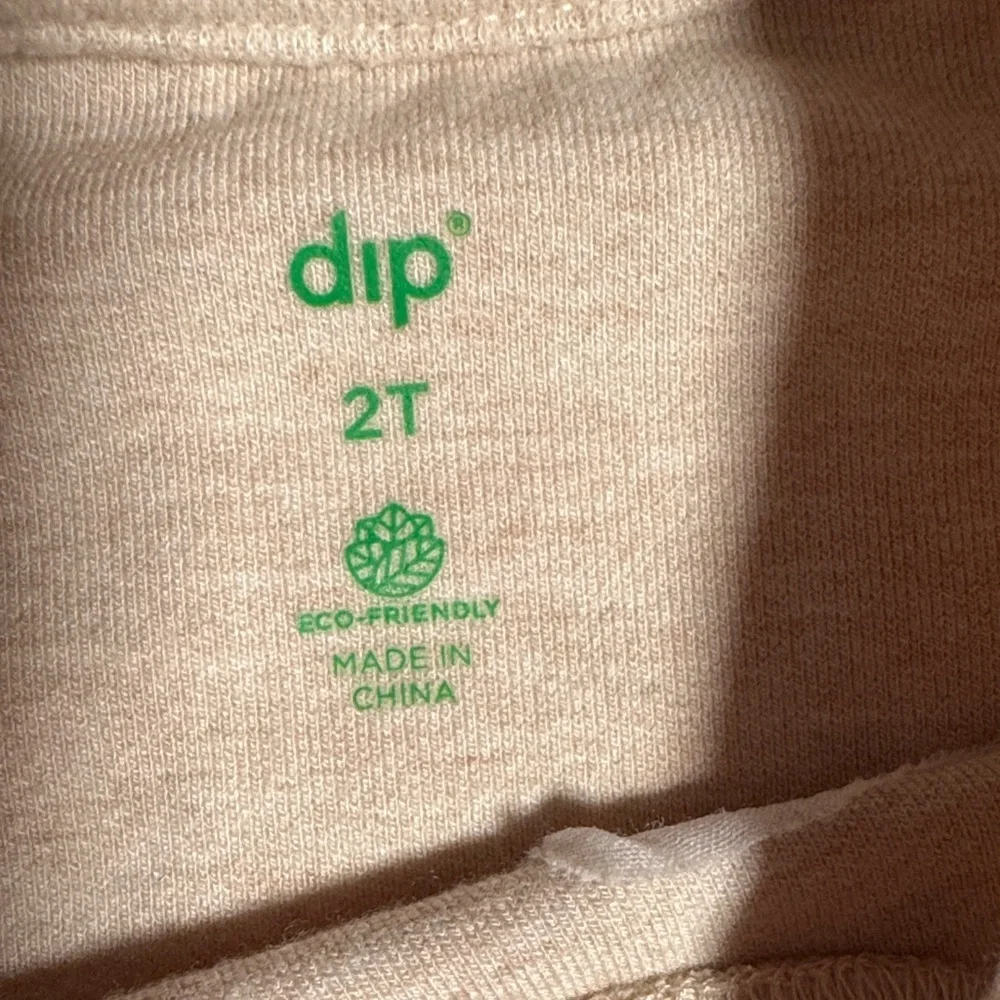 dip Light Tan Kids Casual Dress with Embroidery size 2t